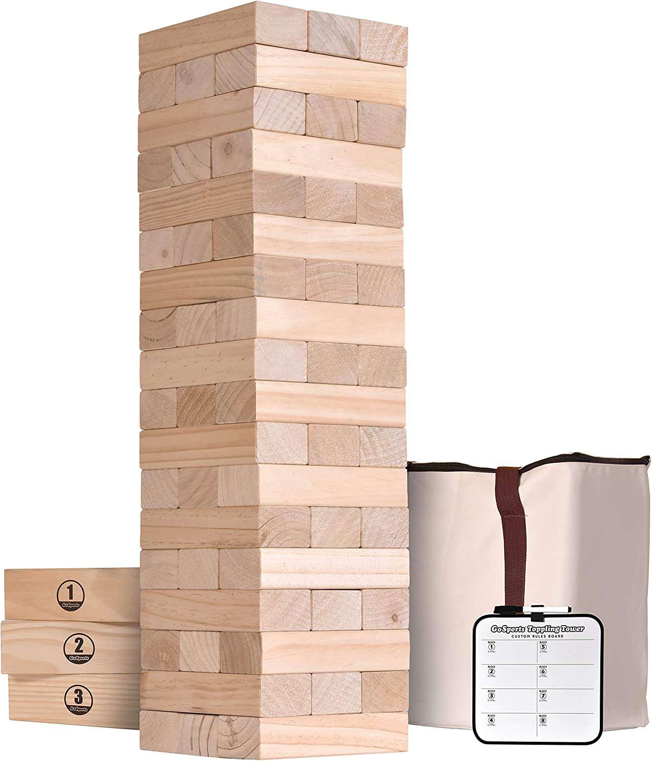  GoSports 5 ft Giant Wooden Toppling Tower