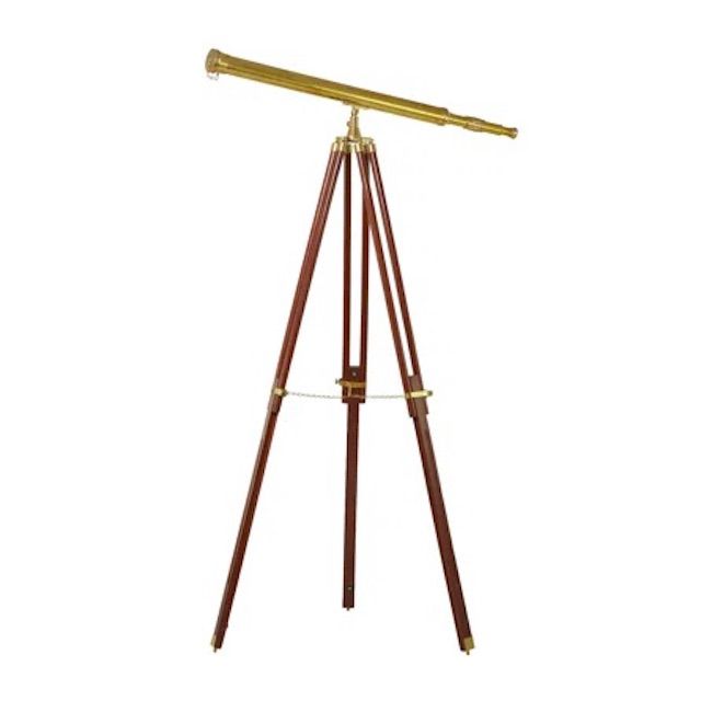 Janalee Brass Heirloom Decorative Telescope