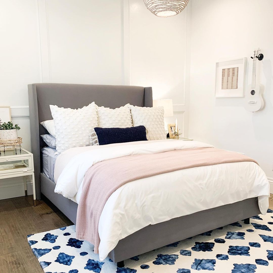 A girl's all-white bedroom