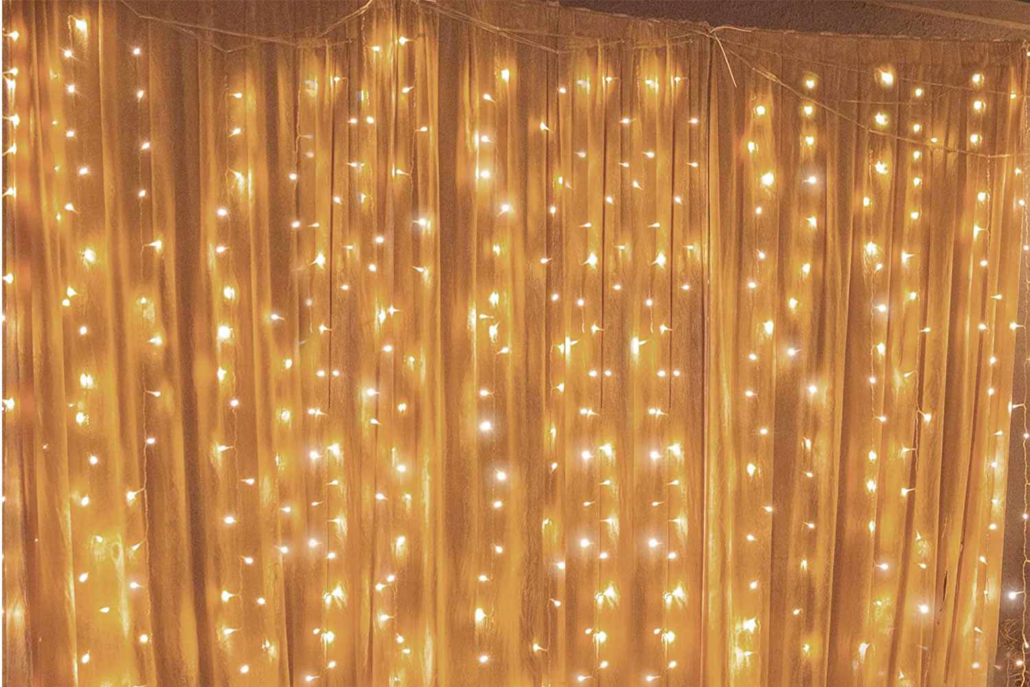 Amazon Twinkle-star-window-curtain-string-lights