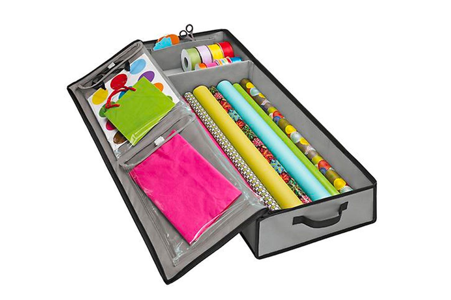 The Container Store Grey Wrap & Tote Organizer