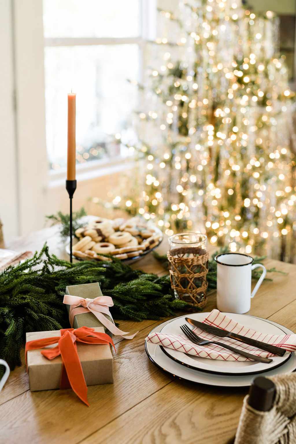 Presents on tablescape