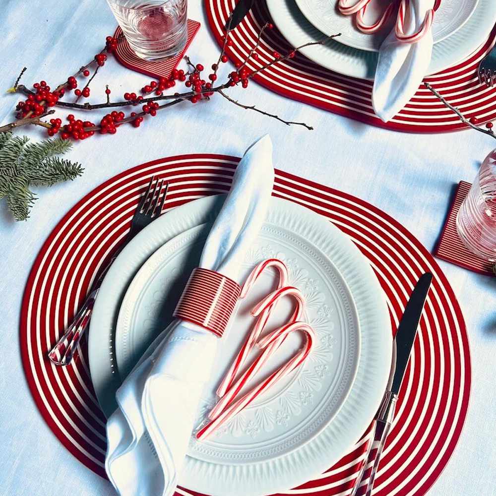 Candy Cane tablescape