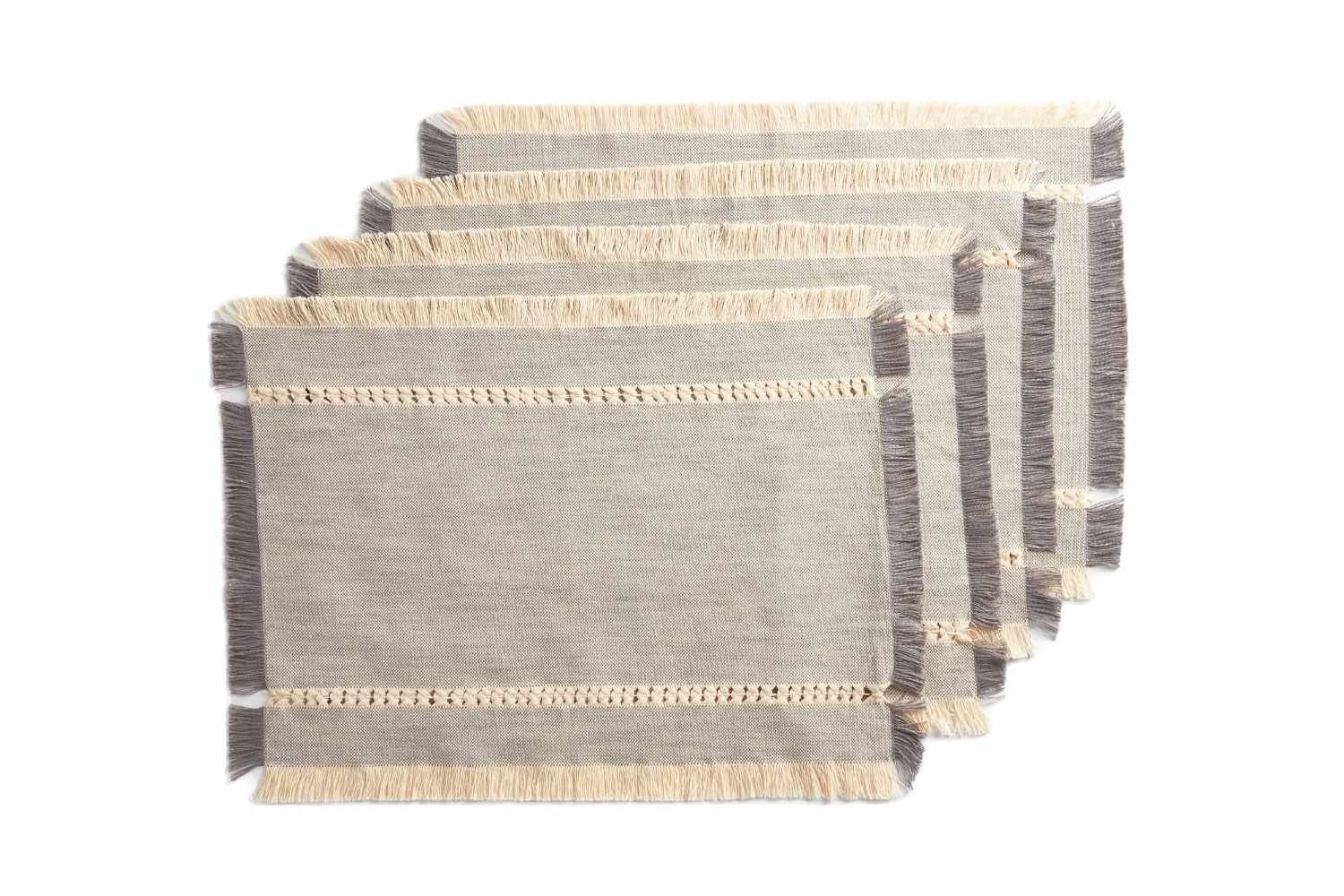 Better Homes & Gardens Woven Table Placemat with Fringe
