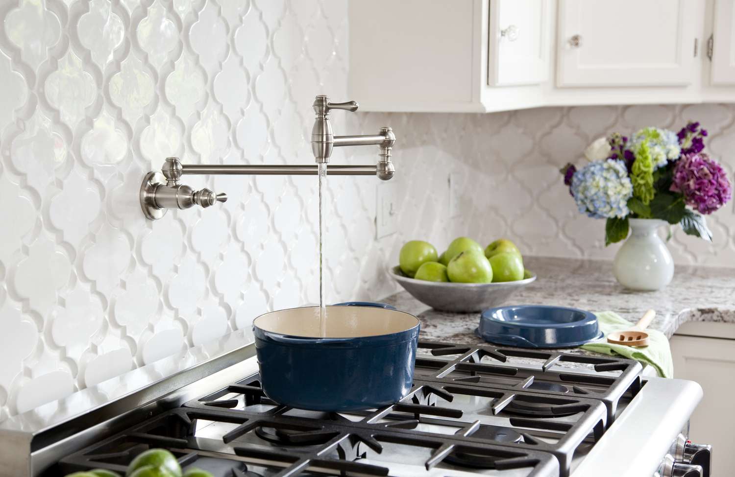 Pot filler kitchen faucet