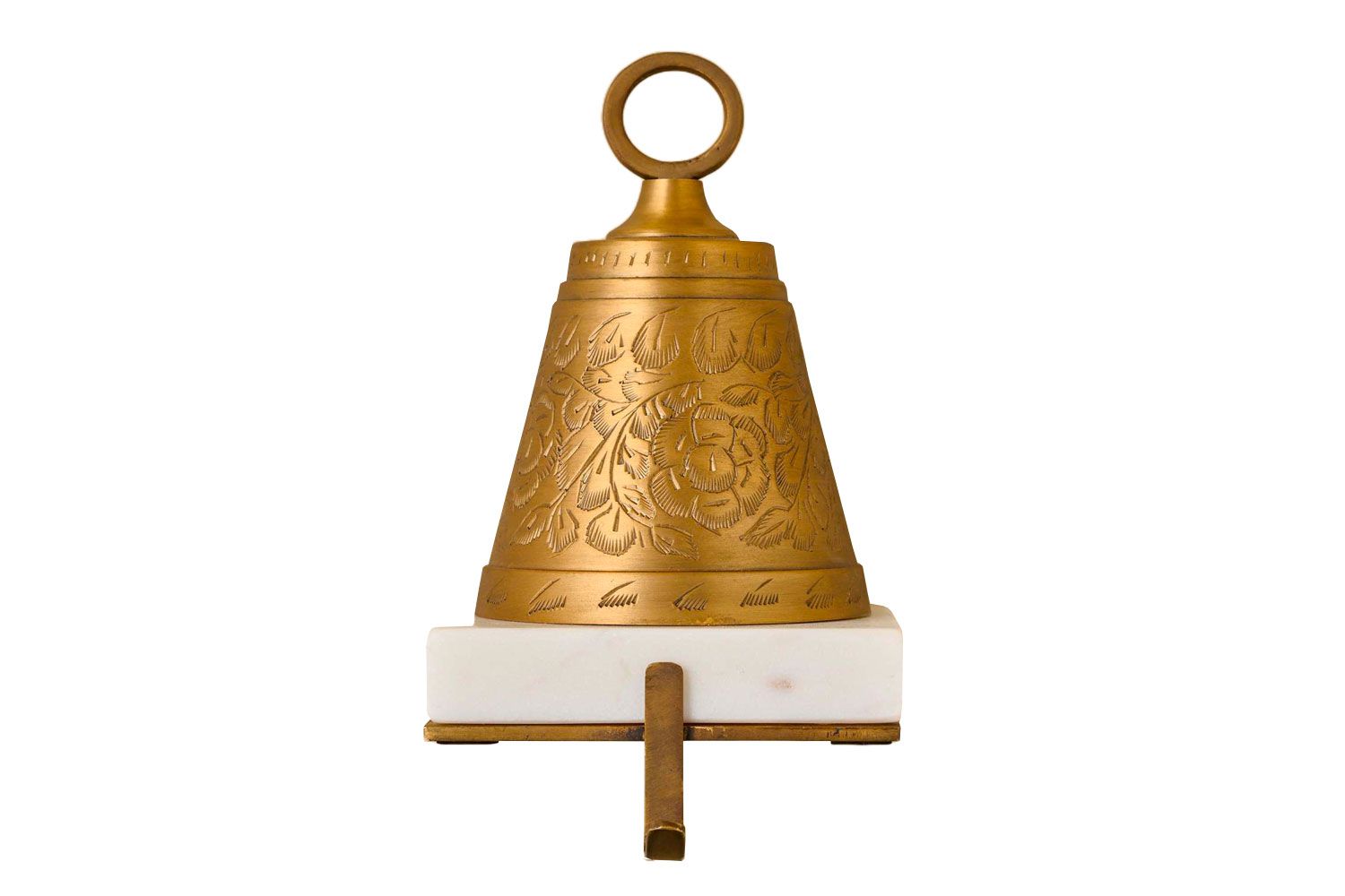 Antiqued Bell Stocking Holder