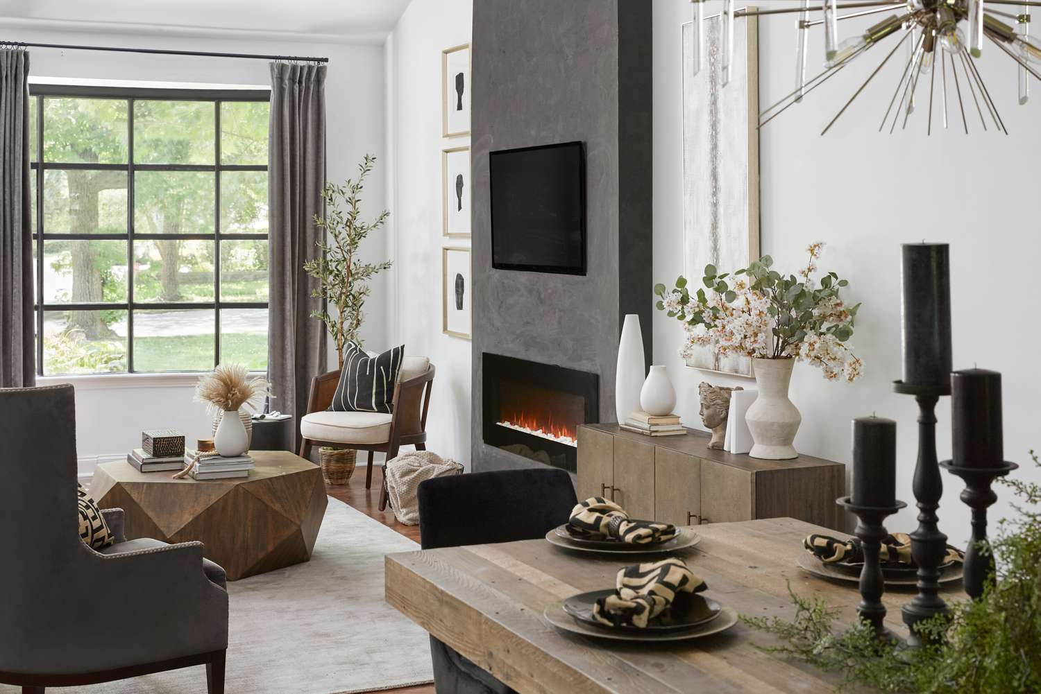 modern linear fireplace ideas