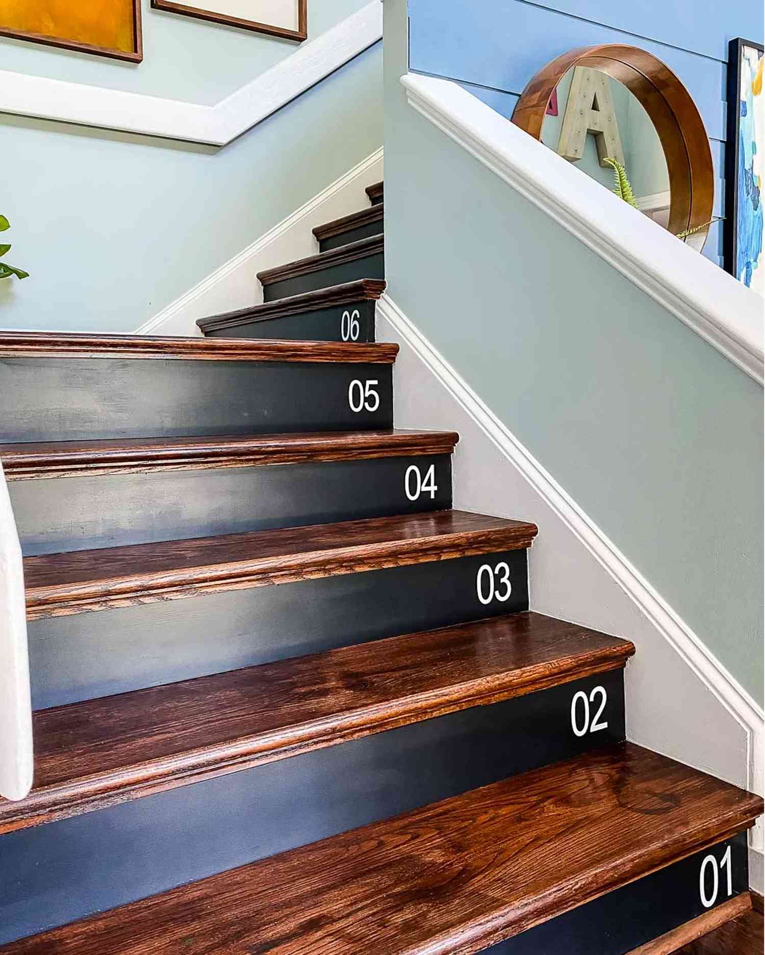 Kaleidoscope Living numbered stair risers