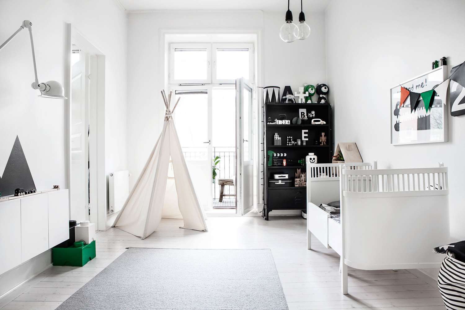 scandi-style toddler room