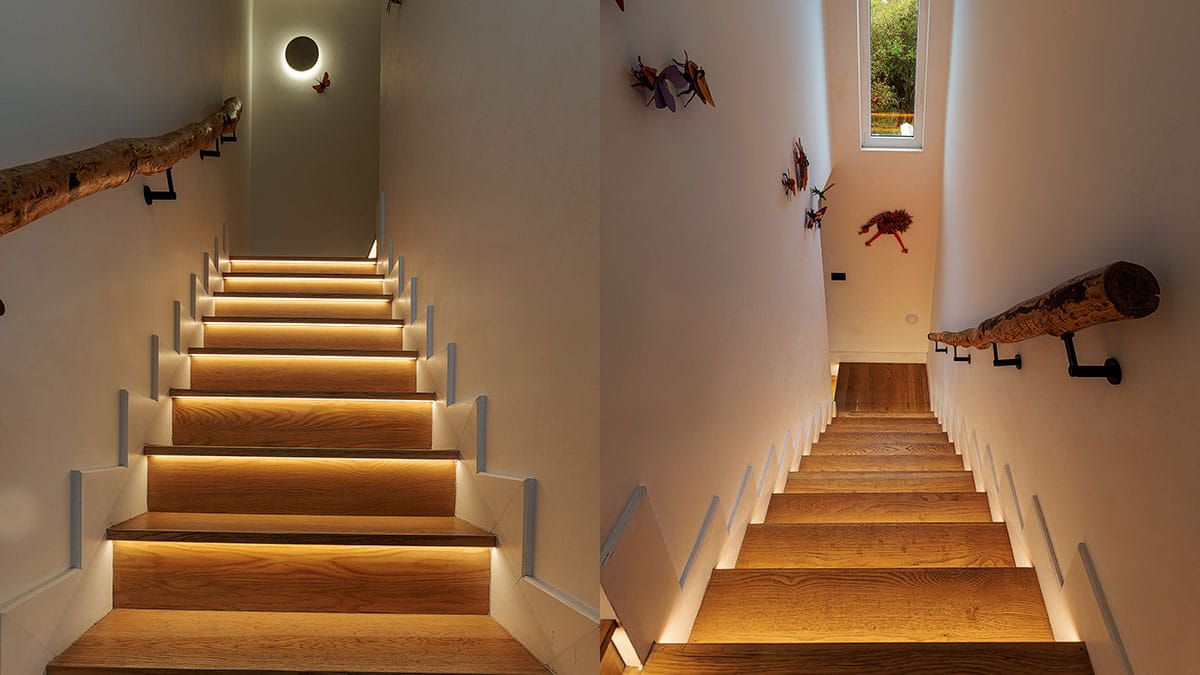 Willie Duggan Lighting Design beleuchtetes Treppenhaus
