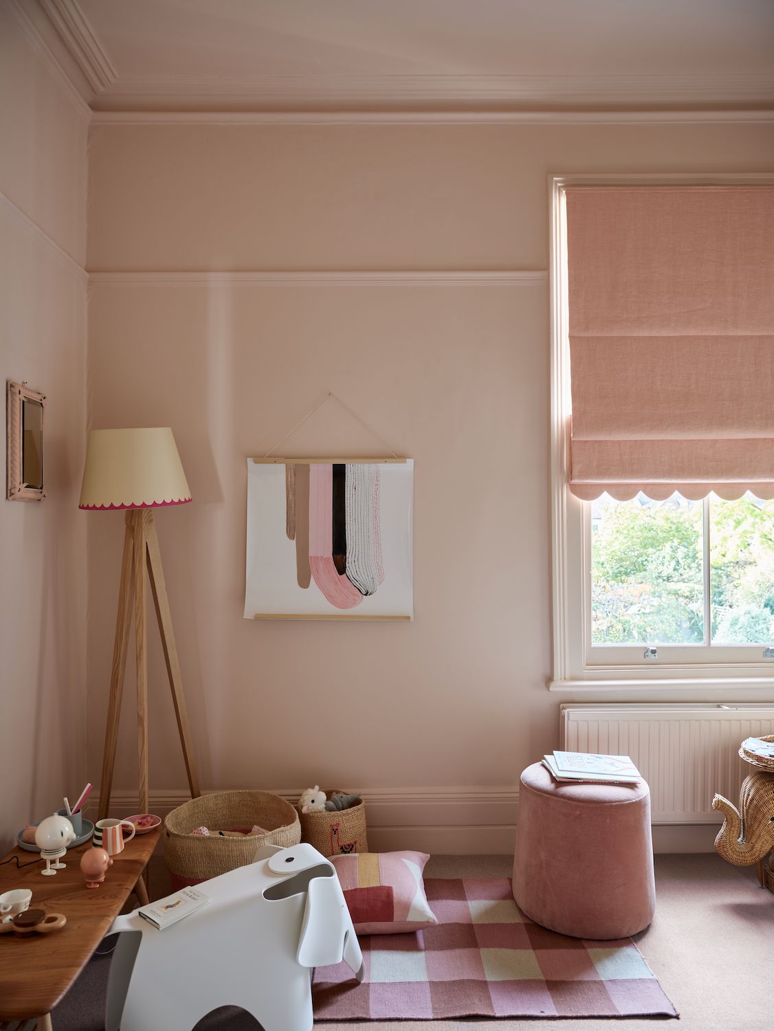 kleinkindzimmer rosa streichideen