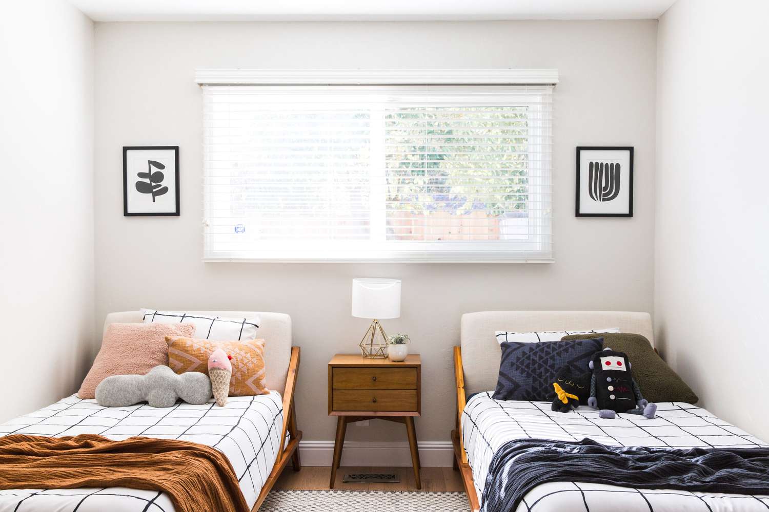 toddler room with midcentury modern furniture