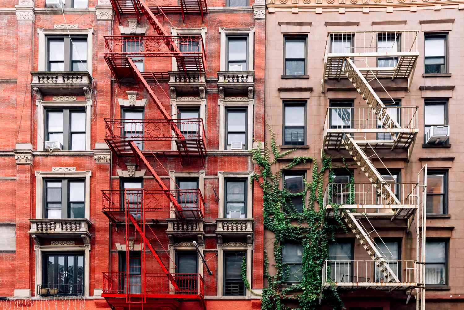 Walk-up apartment buildings