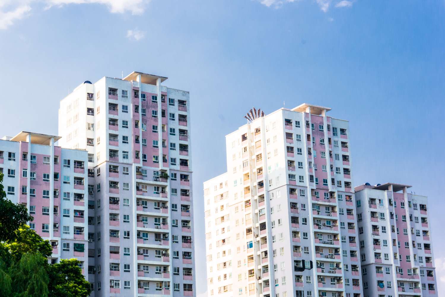 High-rise apartment buildings