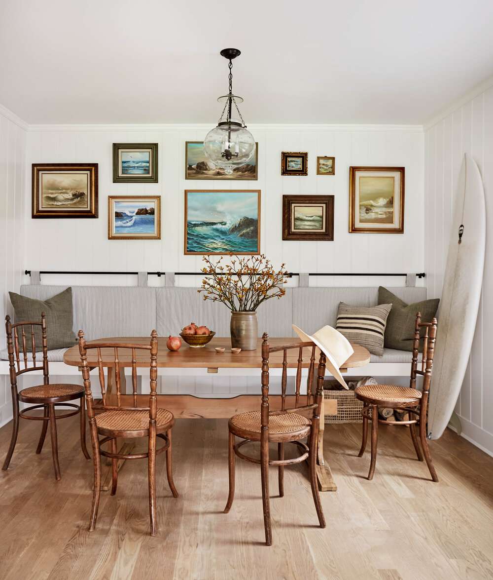 coastal modern farmhouse dining room