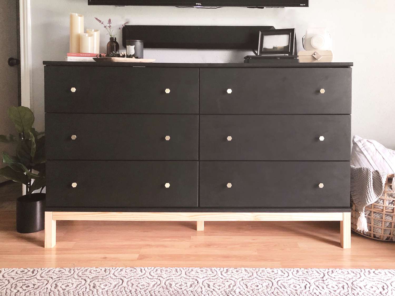 bemalte Ikea Tarva Kommode hack