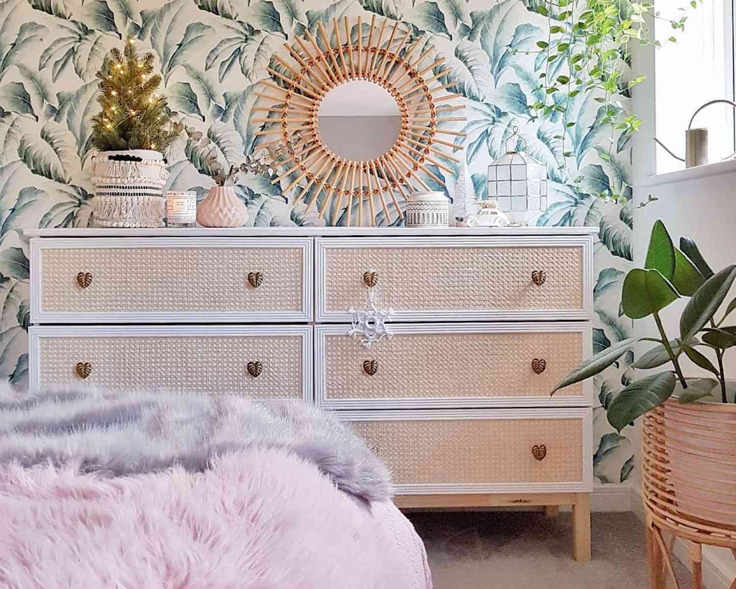 rattan Ikeas dresser hack