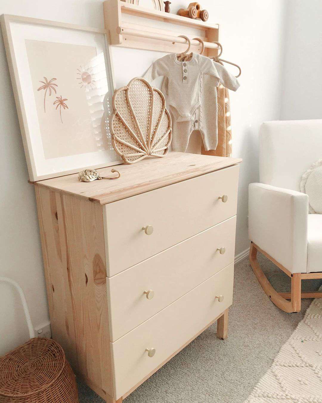 easy Ikea Tarva dresser hack