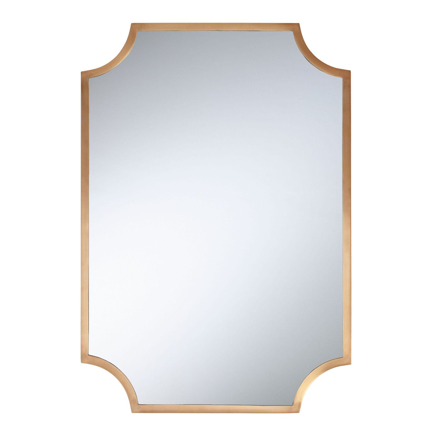 Espelho de parede com entalhe de metal Ophelia