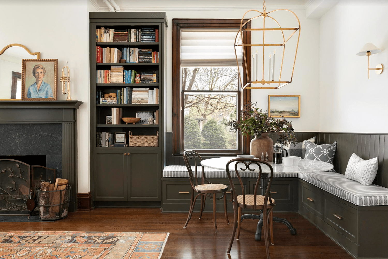 maximalist breakfast nook