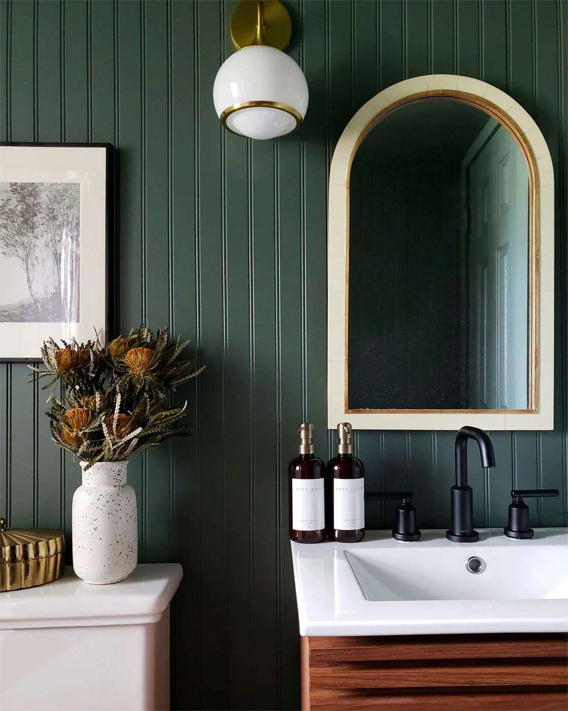 forest green neutral bathroom paint colors