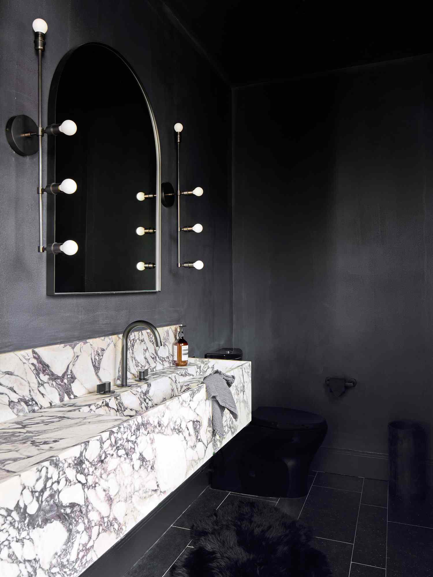 charcoal gray neutral bathroom paint colors