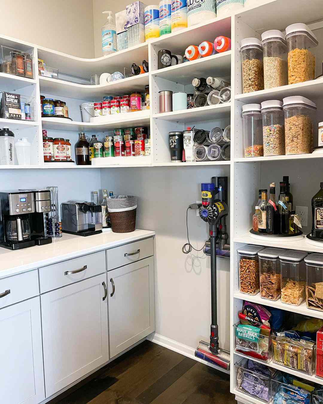 Walk-In Pantry with Vacuum Charging Station