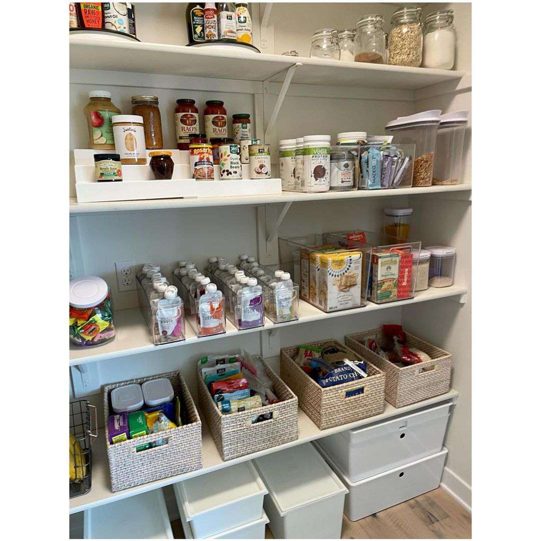 Simple Organizing in Walk-In Pantry