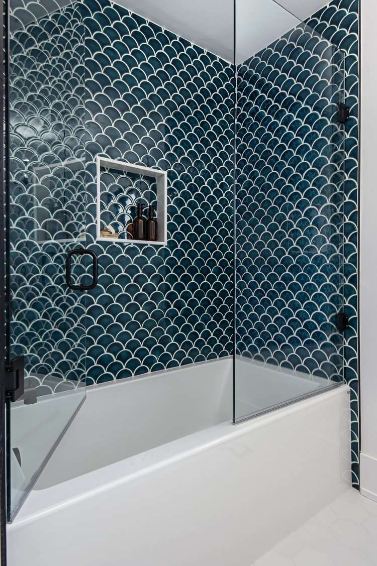 ideas de azulejos para bañeras art deco