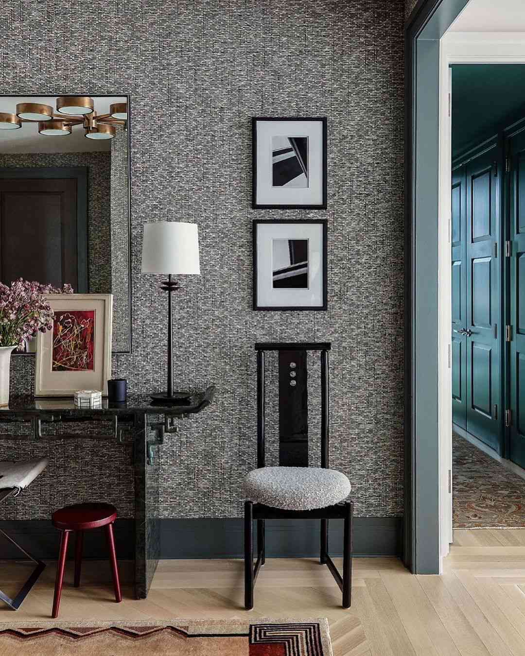 luxe gray wallpaper