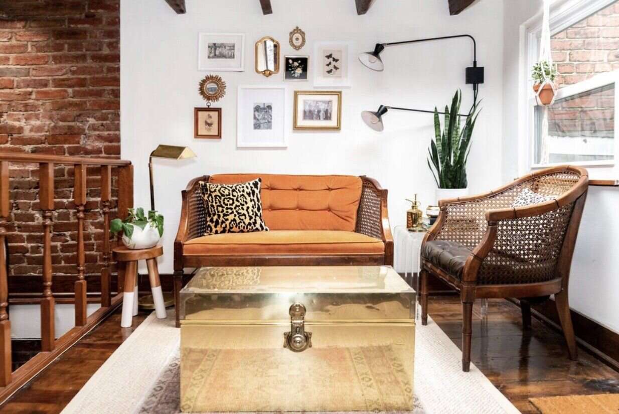 low ceiling nook with floor lamp lamp and sconces