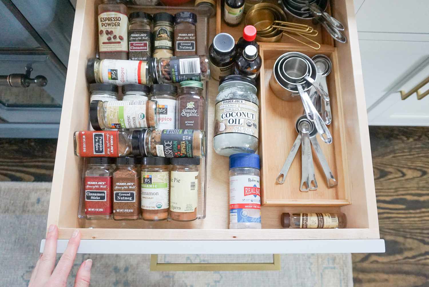 messy spice drawer