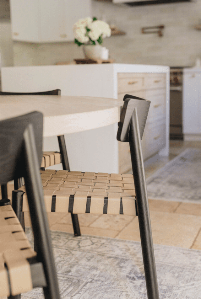 black and gold kitchen breakfast nooks